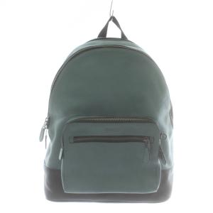 リュックサック バックパック デイパック レザー ロゴ 青 ブルー 黒 ブラック F27287 /XZ