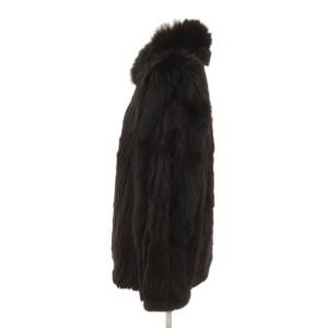 SAGA MINK EXTRAVAGANCE 銀サガ ファーコート ミンク フォックス 9 ブラック