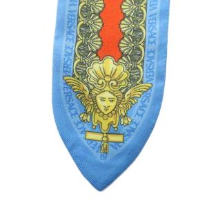 VERSACE スカーフ ショール メデューサ ロゴ 総柄 マルチカラー GY18 /MQ