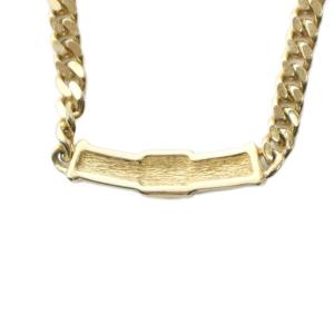 Christian Dior ネックレス アクセサリー ロゴ ラインストーン ゴールド色 GY18 /MQ OH
