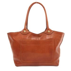 COACH トートバッグ レザー 本革 茶 ブラウン ロゴエンボス チャーム付き 12415 /JS GY18