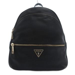 タグ付き MANHATTAN Large Backpack リュックサック デイパック 黒 ブラック ロゴプレート