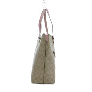 COACH シグネチャートートバッグ PVC ロゴ ベージュ ピンク F79609 /NU GY18