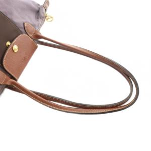 Longchamp ル プリアージュ トートバッグ ハンド ナイロン レザー ロゴ 紫 GY18 /MQ