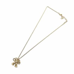 Christian Dior ネックレス アクセサリー ペンダント ロゴ ゴールド色 GY18 /MQ OH