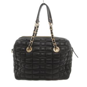 kate spade new york ハンドバッグ 2WAY レザー ロゴ キルティング 黒 ブラック /YJ GY18
