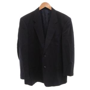dunhill シングルスーツ セットアップ ビジネス 3ピース ジャケット パンツ ベスト 紺 ネイビー /FF GY18