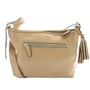 COACH ショルダーバッグ レザー タッセル ロゴ ベージュ 25355 /XZ GY18
