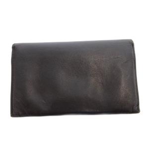 PRADA 長財布 ウォレット 小銭入れあり 三角プレート レザー 黒 ブラック /FF GY18