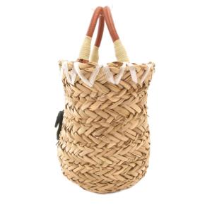 ANYA HINDMARCH ハンドバッグ ベージュ ブラウン