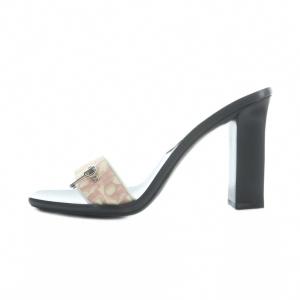 Christian Dior トロッター ミュール 36 ブラック ピンク