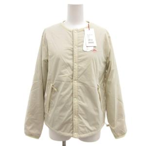 タグ付き インサレーション カラーレスジャケット ブルゾン ロゴ S グレー DT-A0632 /JS