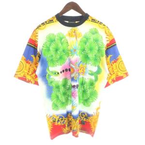 Tシャツ フローラル M マルチカラー