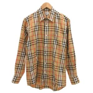 シャツ ノバチェック M ブラウン