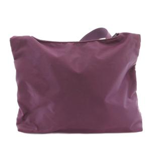 Longchamp ショルダーバッグ クロスボディ ロゴ レザー ナイロン 紫 パープル /FF GY18
