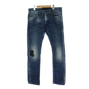 タバー THAVAR デニム ジーンズ 30 青 ブルー ウォッシュ加工 フルレングス フルレングス /PP