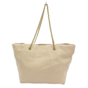 TORY BURCH エラ クリンクルパテント チェーントート クリーム色 10008684
