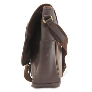 COACH 70868 ショルダーバッグ シグネチャー レザー切替 フラップ開閉 茶 ブラウン /JS GY18