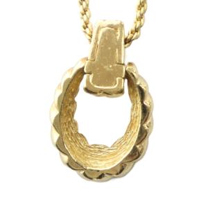 Christian Dior ネックレス アクセサリー ペンダント ロゴ ゴールド色 GY18 /MQ OH