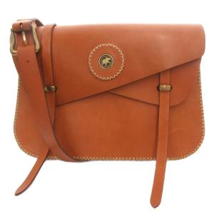 フラップ ショルダーバッグ ブラウン系