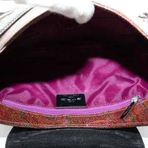 ETRO ハンドバッグ ハラコ スエード ペイズリー柄 ゼブラ柄