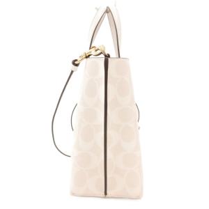 COACH C4250 シグネチャー ハンドバッグ ショルダー 2way 総柄 白 ホワイト /JS GY18