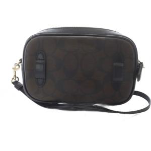 COACH ショルダーバッグ レザー シグネチャー ロゴ 茶色 ブラウン 黒 ブラック F79209 /SR GY18