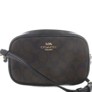 COACH ショルダーバッグ レザー シグネチャー ロゴ 茶色 ブラウン 黒 ブラック F79209 /SR GY18