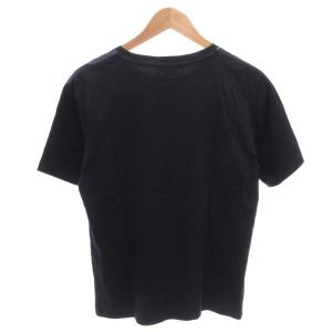 BURBERRY BLACK LABEL Tシャツ 半袖 チェック柄 シアサッカー 切替 M 紺 ネイビー /FF  GY18
