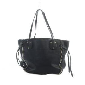 COACH トートバッグ ハンド レザー ロゴ ゴールド金具 黒 ブラック GY18 /MQ