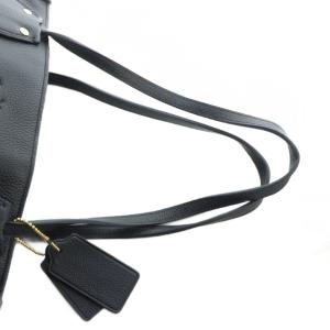 COACH トートバッグ ハンド レザー ロゴ ゴールド金具 黒 ブラック GY18 /MQ