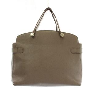 FURLA フルラ-アガタ AGATA ハンドバッグ レザー ロゴ グレージュ /XZ