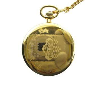 懐中時計　ジャンク品 ジャンク品 懐中時計 クォーツ スモセコ ロゴ ゴールド色 GY18 /MQ
