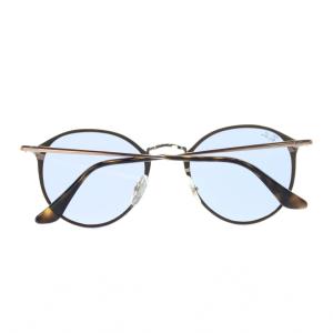 Ray-Ban BLAZE ROUND ブレイズラウンド サングラス ラウンドシェイプ メタルフレーム ブルーレンズ 5914