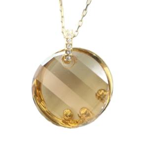 SWAROVSKI ネックレス アクセサリー ペンダント ラインストーン クリスタル ロゴ ゴールド色 GY18 /MQ