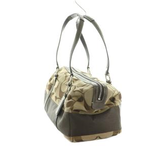 COACH ハンドバッグ モノグラム柄 ベージュ 茶 F13551 /MI GY18