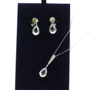 EXCLUSIVE EDITION ネックレス イヤリング セット アクセサリー ペンダント ラインストーン