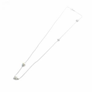 ネックレス アクセサリー スターモチーフ ラインストーン ロゴ シルバー色 GY18 /MQ