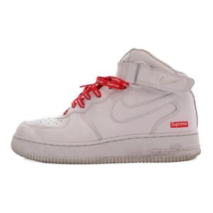 Supreme エア フォース 1 ミッド スニーカー 25.5cm ホワイト