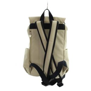 MARY QUANT リュックサック バックパック デイバッグ キャンバス ロゴ ベージュ GY18 /MQ