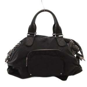 SONIA RYKIEL ショルダーバッグ ハンド 2way ナイロン スラッズ 黒 ブラック /FF GY11