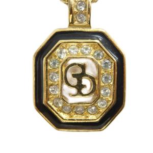 ネックレス アクセサリー ペンダント ロゴ ラインストーン ゴールド色 GY18 /MQ OH