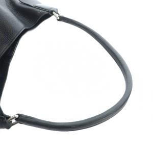 HIROFU ハンドバッグ トート レザー ロゴ 黒 ブラック GY18 /MQ