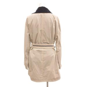Max Mara Studio MaxMaraStudio リバーシブル ガウンコート ジャケット ハーフ丈 ビジューベルト 38 グレー 紺 ネイビー /JS GY11