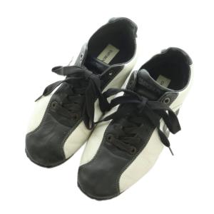 EMPORIO ARMANI ローカットスニーカー シューズ 41 26.0cm 黒 白 /MI GY18