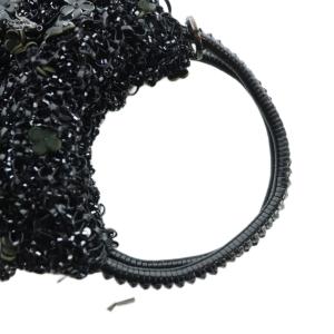 ANTEPRIMA フィオリトゥーラ ハンドバッグ ワイヤーバッグ ロゴ 黒 ブラック GY17 /MQ