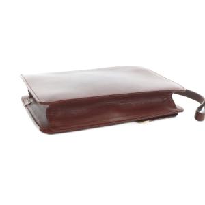Cartier クラッチバッグ パーティバッグ セカンドバッグ ドゥーブルC レザー ロゴ 赤 レッド GY17 /MQ