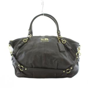 2wayバッグ ハンドバッグ ショルダー レザー 茶色 ブラウン ロゴ 15955 GY11 /RI OS