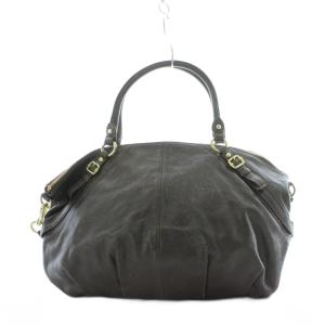 COACH 2wayバッグ ハンドバッグ ショルダー レザー 茶色 ブラウン ロゴ 15955 GY11 /RI OS