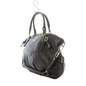 COACH 2wayバッグ ハンドバッグ ショルダー レザー 茶色 ブラウン ロゴ 15955 GY11 /RI OS